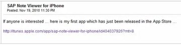 SAPエンジニアに朗報？SAP Note Viewer for iPhone登場