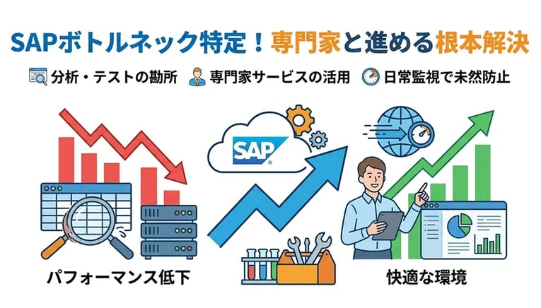 SAPのパフォーマンス低下を解決するには?分析のポイントとテストツールの活用法