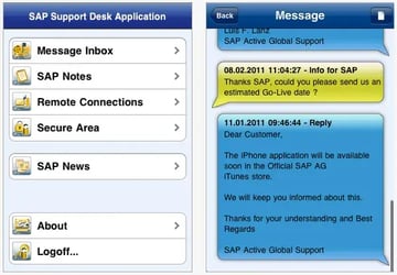 SAP Support Desk for iPhone:SAPコンサルタント待望のアプリ登場