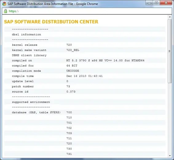 SAP720カーネルの互換性！？ 1