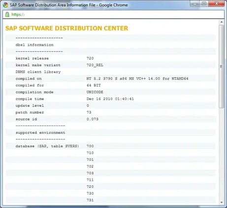 SAP720カーネルの互換性!?