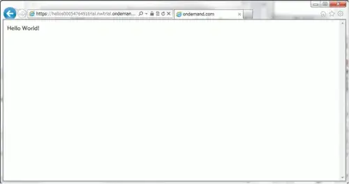 Netweaver Cloudでプログラミングしよう "Hello World" 2