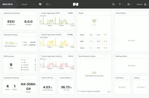 Nutanix Web管理画面(Prism)：SAP on Nutanix