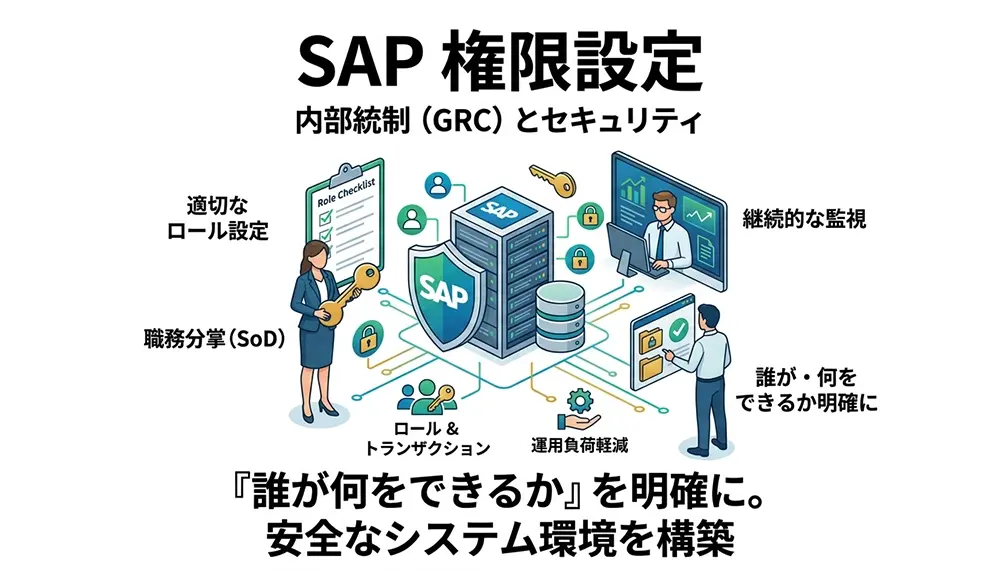 SAPの権限設定とは？基礎知識から適切な管理方法とGRCの重要性まで徹底解説