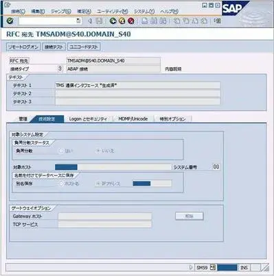 システムで自動生成されたRFC宛先を編集するには:SM59/TOGL